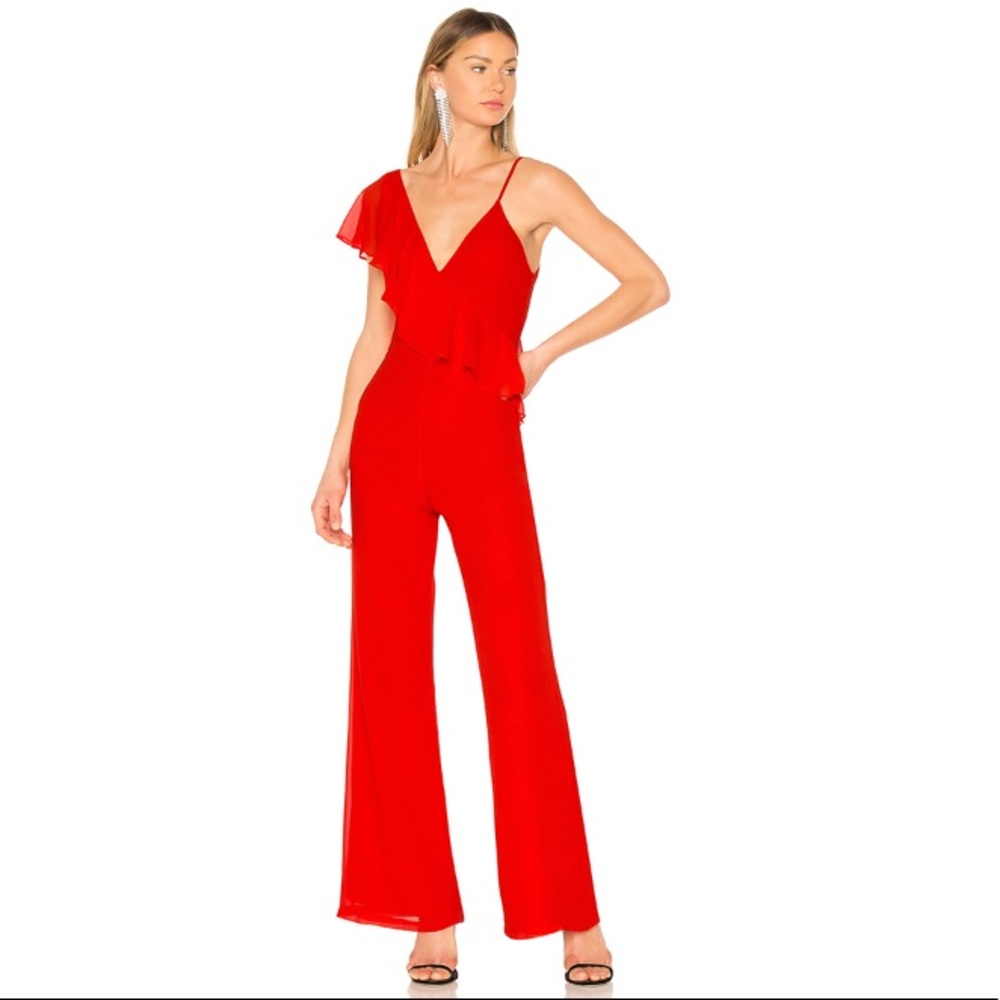 LPA Red Ruffle Jumpsuit 💃💃 - Picture 2 of 4